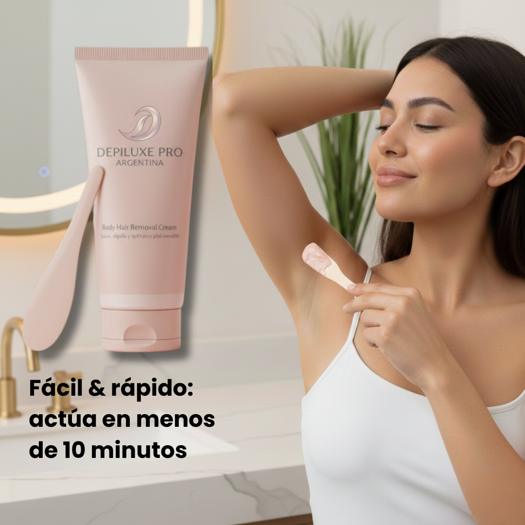 DEPILUXE PRO® Crema Depilatoria para Mujer