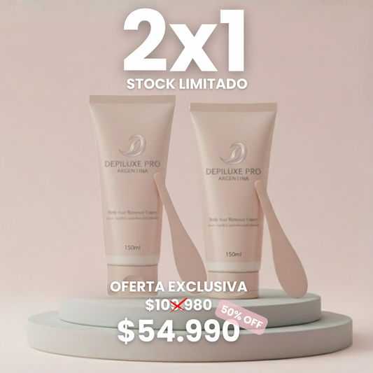 2x1 DEPILUXE PRO® Crema Depilatoria para Mujer